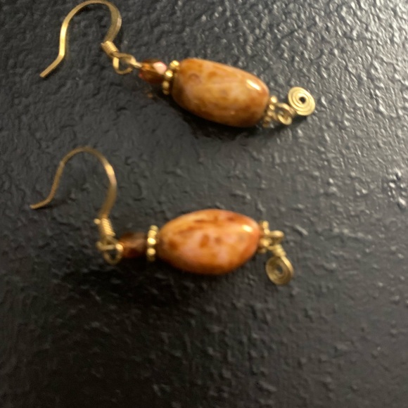 New Macy’s Gold Chain Necklace w/New Neeley Gold Stone Earrings. - Picture 9 of 9